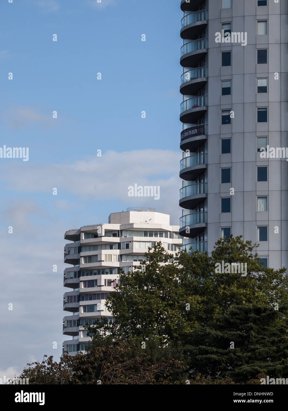 Apartment Block Altitude25 rises up in front of the Croydon No.1