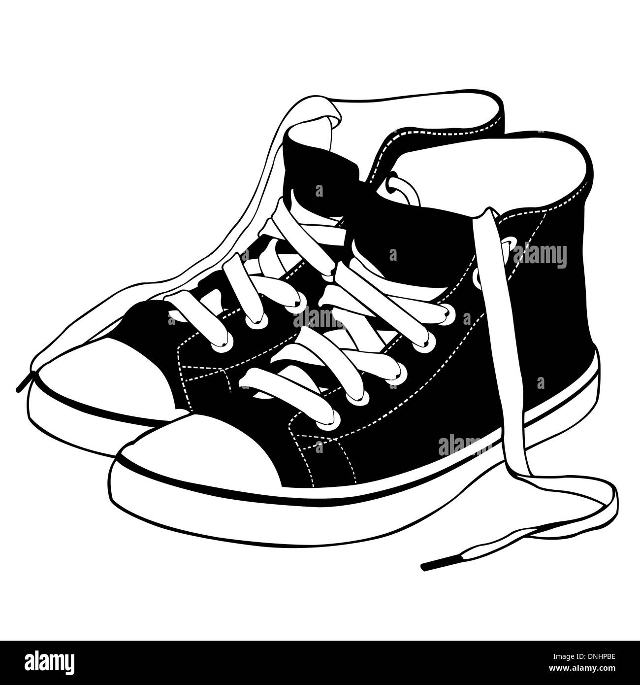sneakers illustration Stock Photo