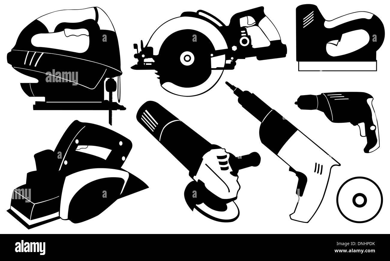 set of power tools Stock Photo - Alamy