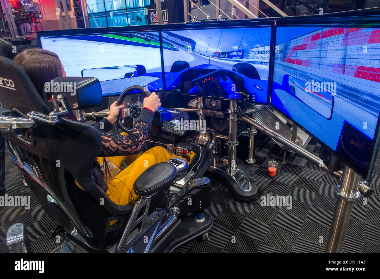 Simulator at the SEMA Show in Las Vegas, Navada, Stock Photo