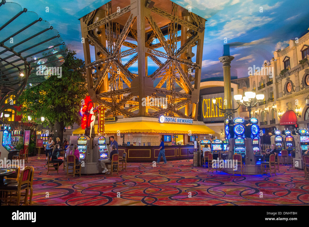 The interior of Paris hotel and casino in Las Vegas Stock Photo