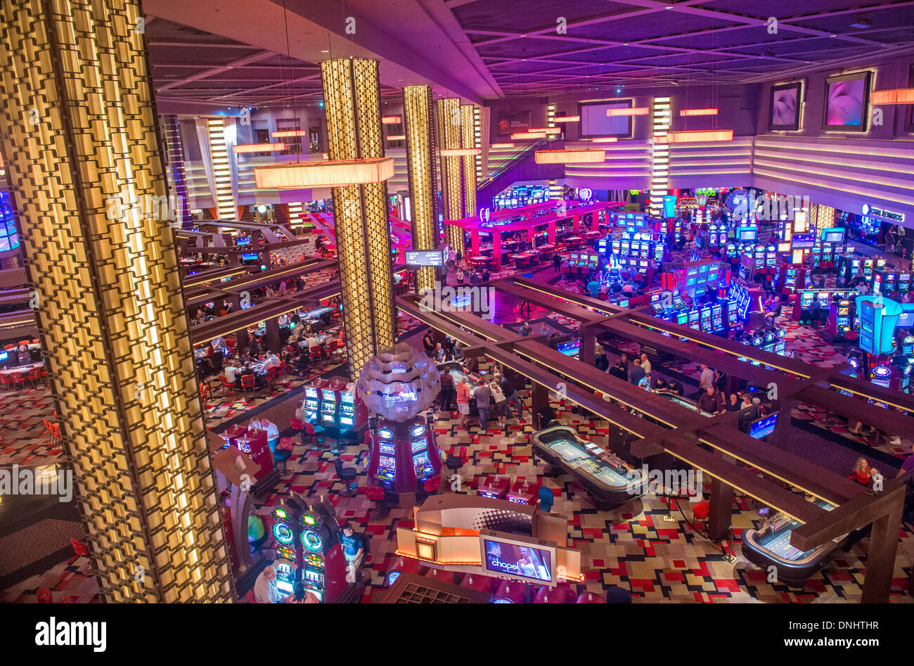 The interior of Planet Hollywood hotel and Casino in Las Vegas Stock Photo  - Alamy