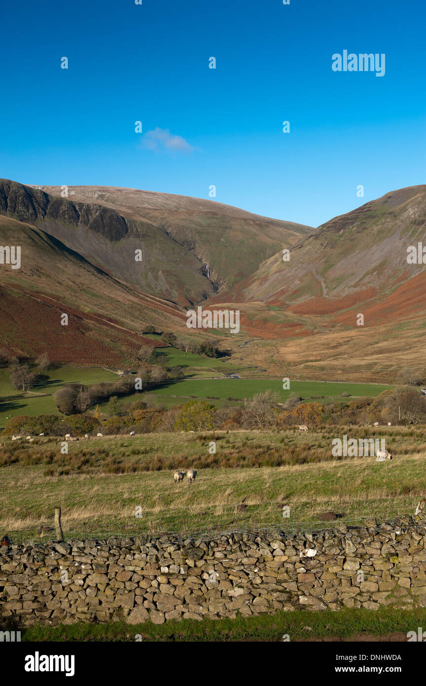 Cautley Crag and Yarlside, with Cautley Spout inbetween. Howgills, Sedbergh, Cumbria, UK Stock Photo
