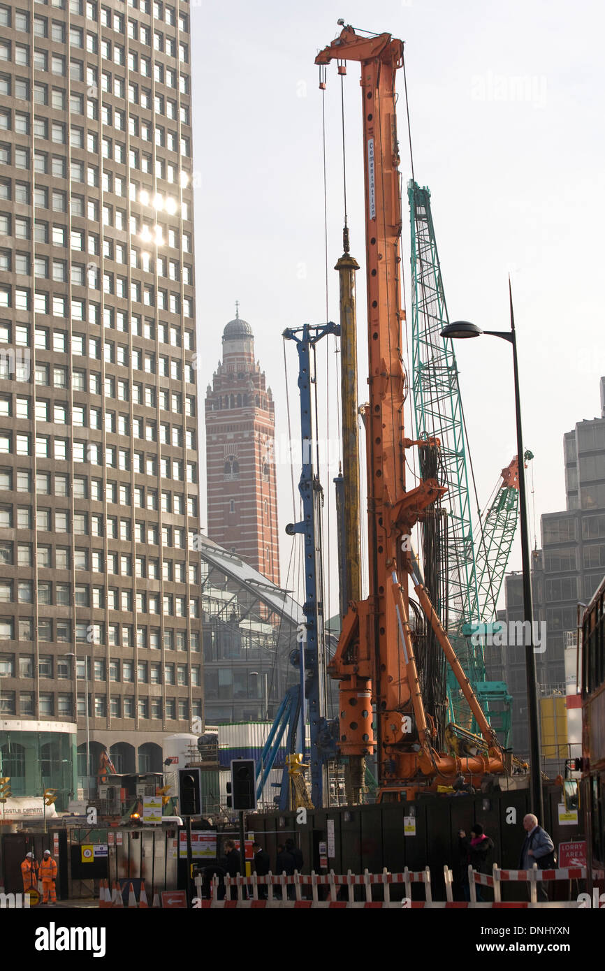 Construction Site in the Center of London England Stock Photo Alamy