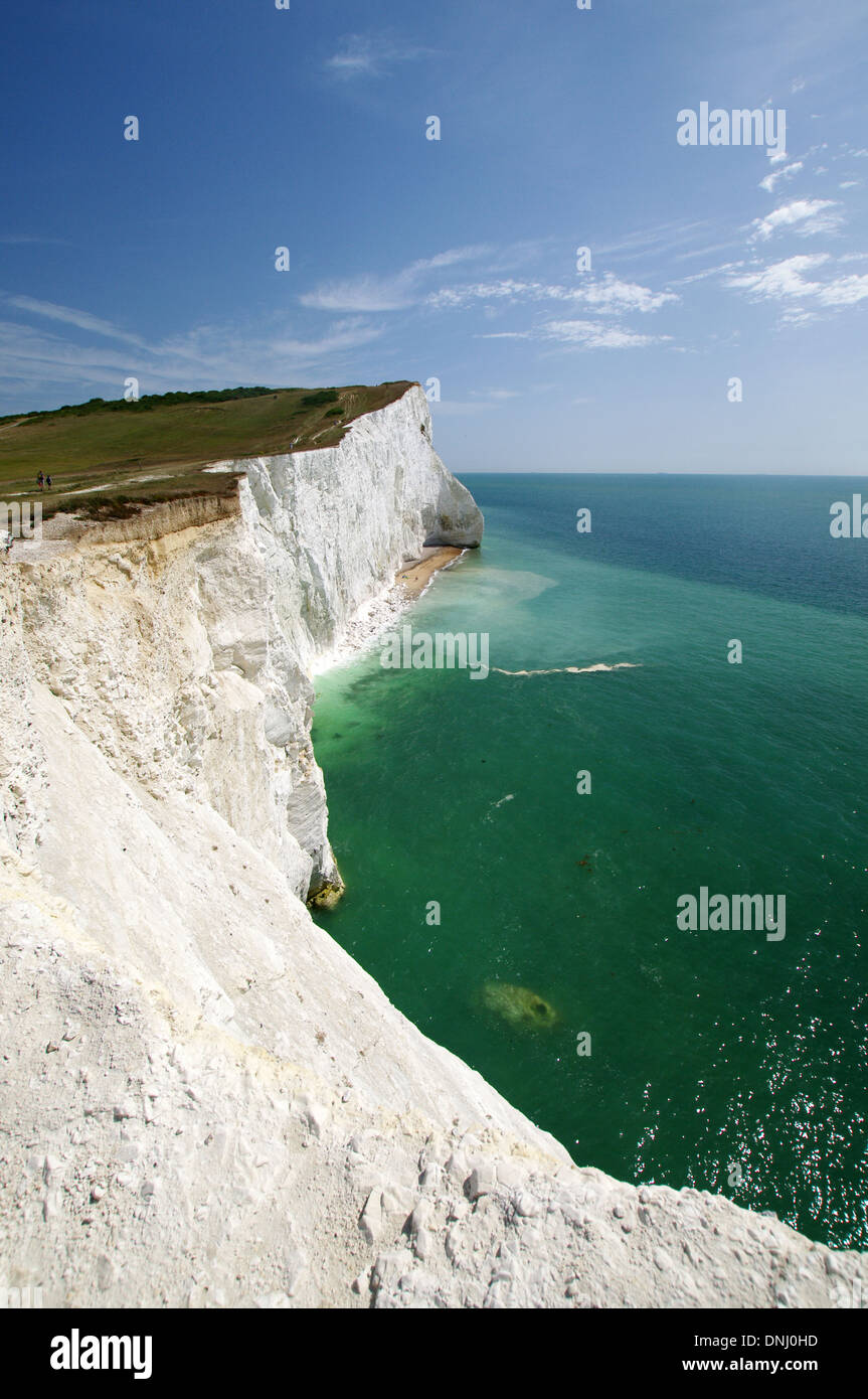 View of the coast from Seaford Head, East Sussex Stock Photo