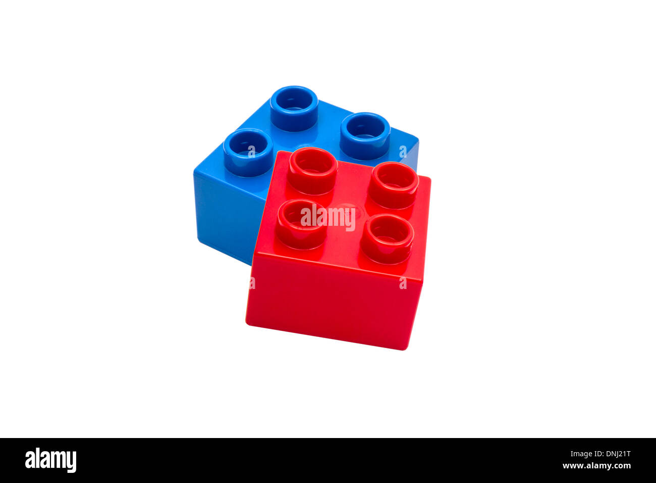Colorful building blocks closeup on white background Stock Photo - Alamy