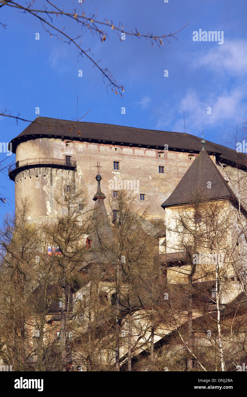 Orava Castle, one of the most beautiful castles in Slovakia Stock Photo