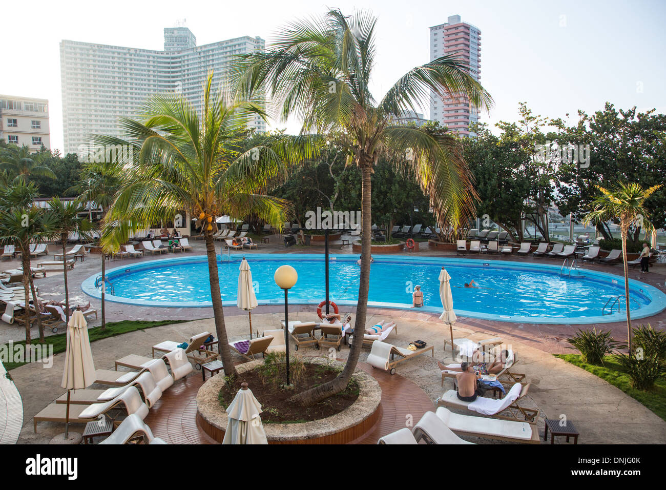 SWIMMING POOL AT THE HOTEL NACIONAL OF CUBA, HAVANA, CUBA, THE