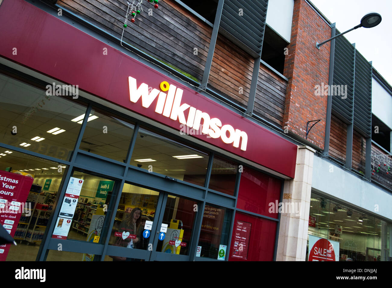 Wilkinson Wilkinsons store shop outside sign entrance front facade