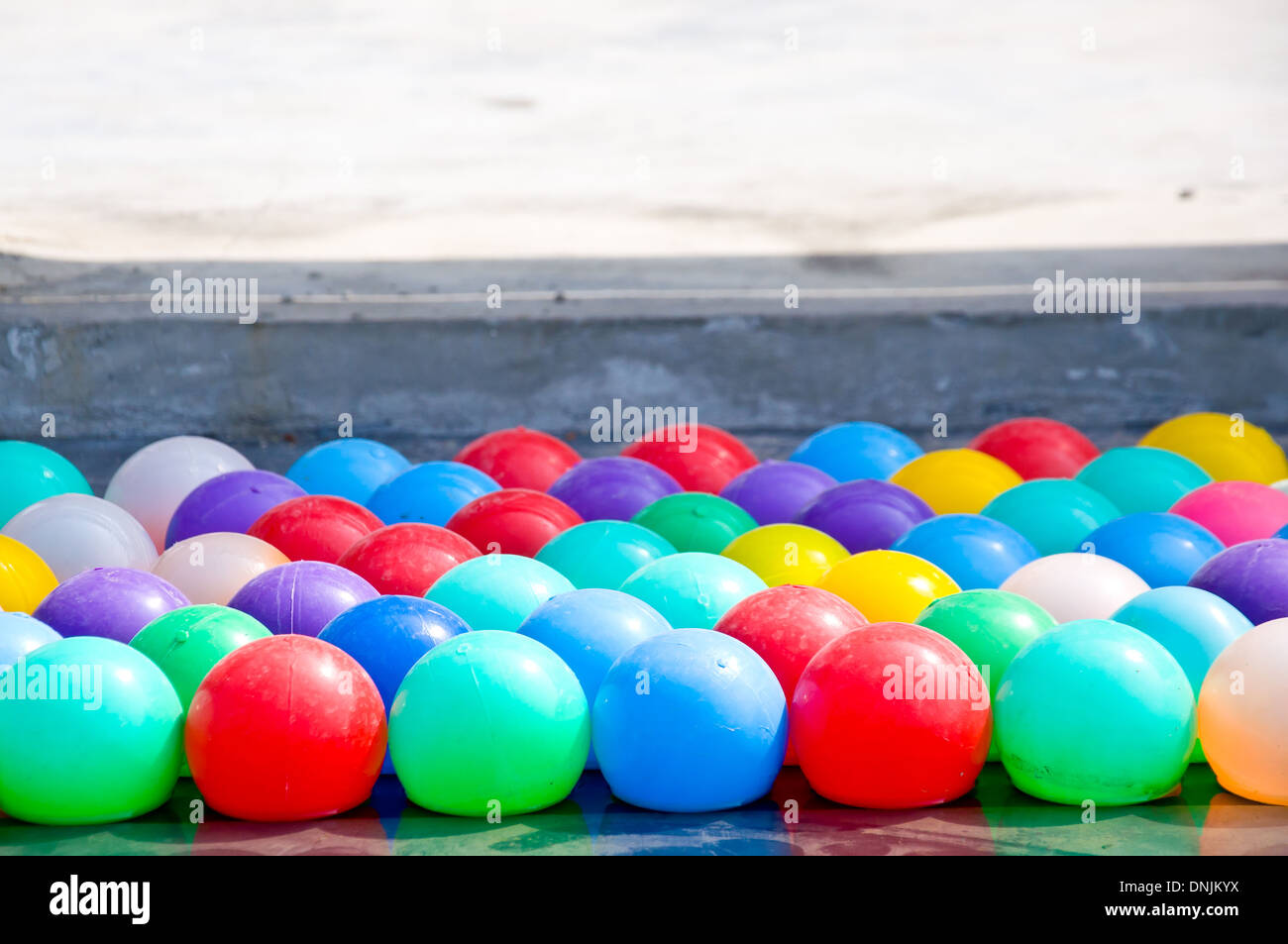 colorful of small ball in water Stock Photo Alamy