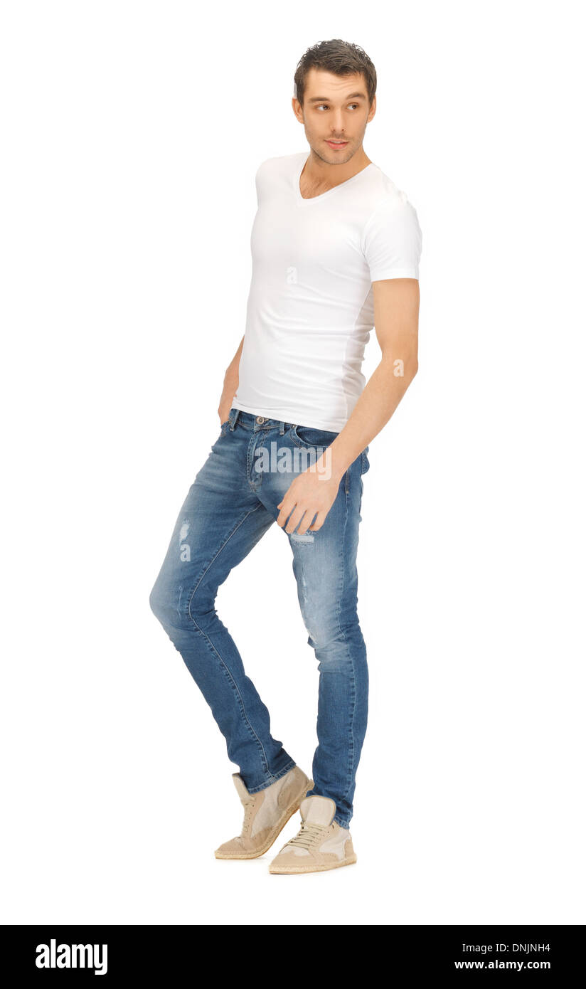 Handsome young man clean Cut Out Stock Images & Pictures - Alamy