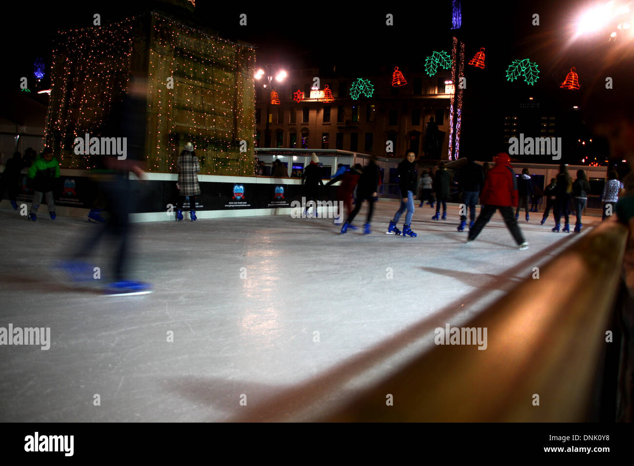 Square Glasgow Scotland. Glasgow hosts Hogmanayday celebrations