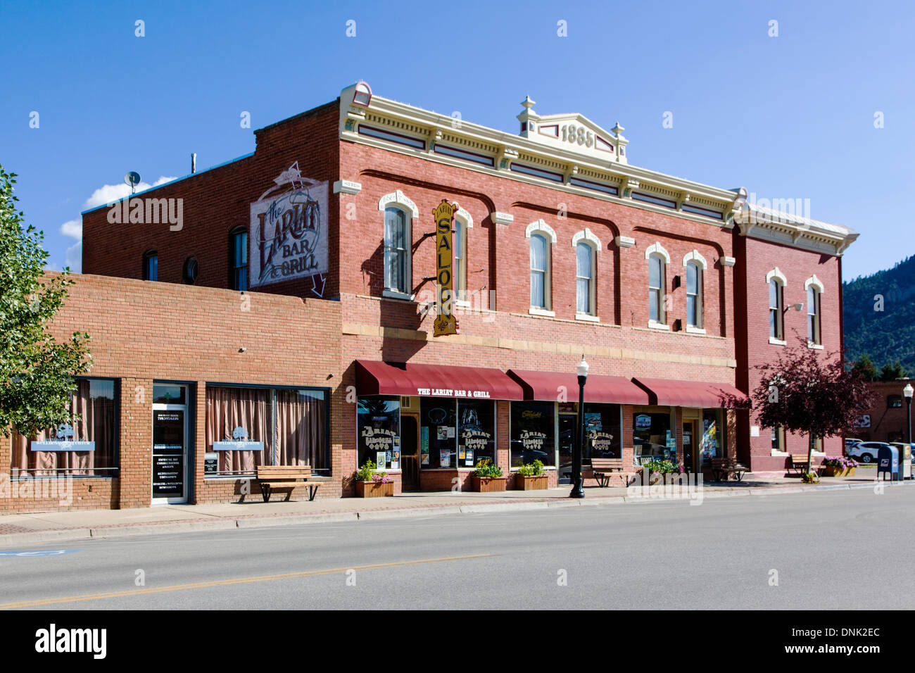 Historic downtown district, small mountain town of Buena Vista