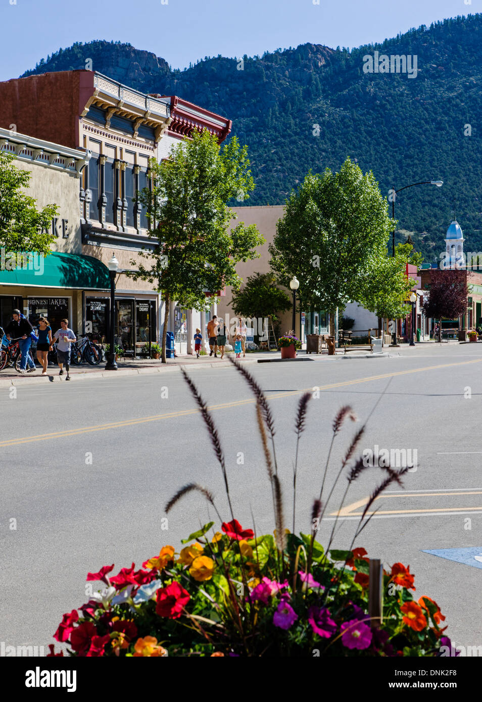 Historic downtown district, small mountain town of Buena Vista, Colorado, USA Stock Photo - Alamy
