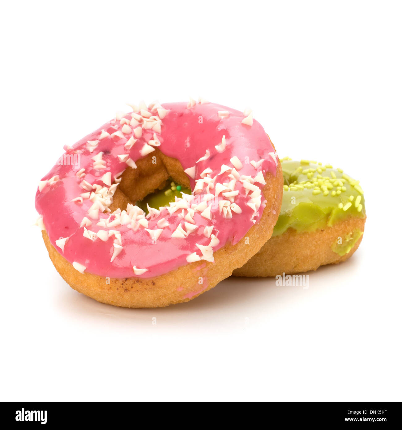 Delicious doughnuts isolated on white background Stock Photo - Alamy