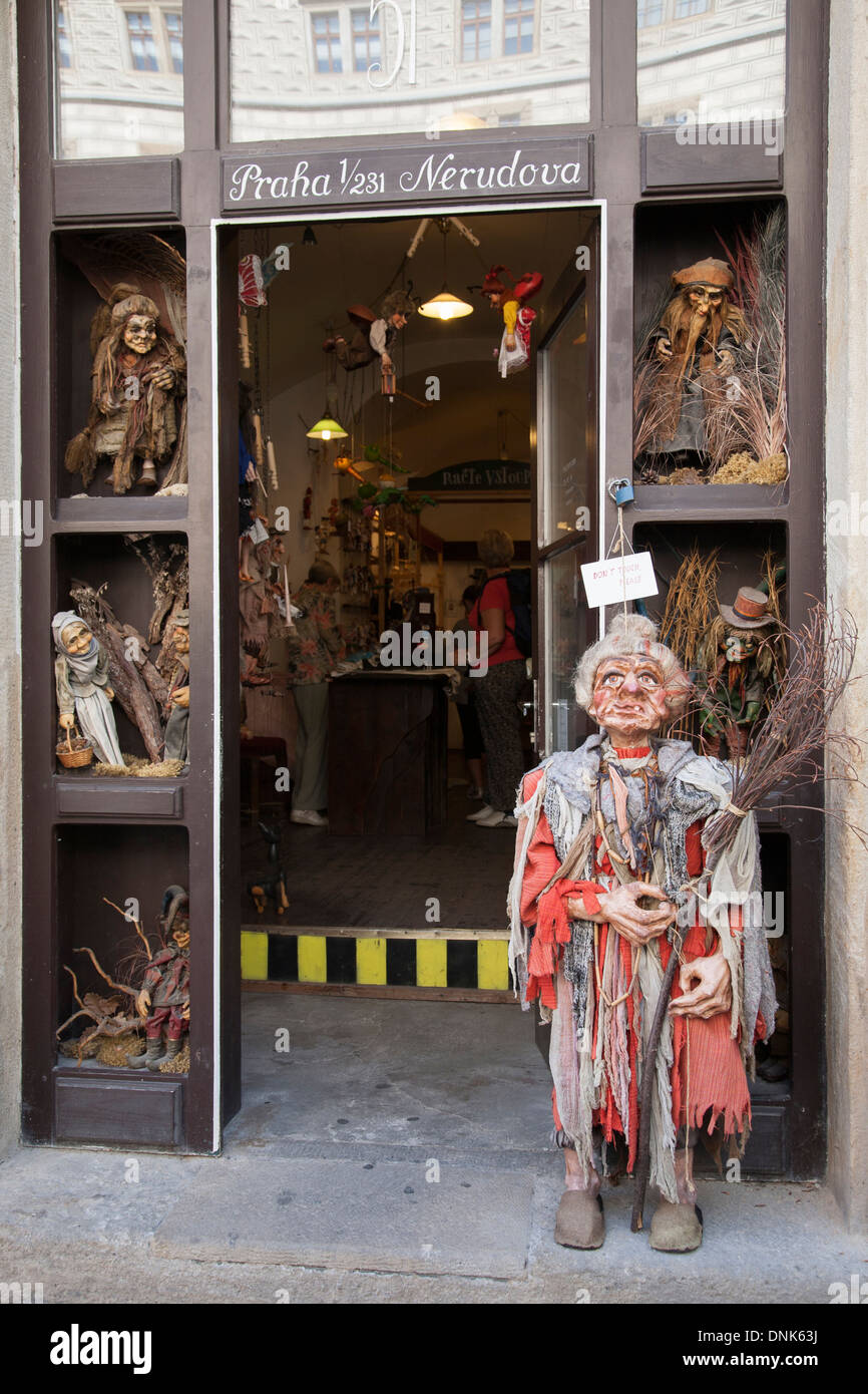 Loutky Puppet Shop; Nerudova Street, Mala Strana Neighborhood; Prague
