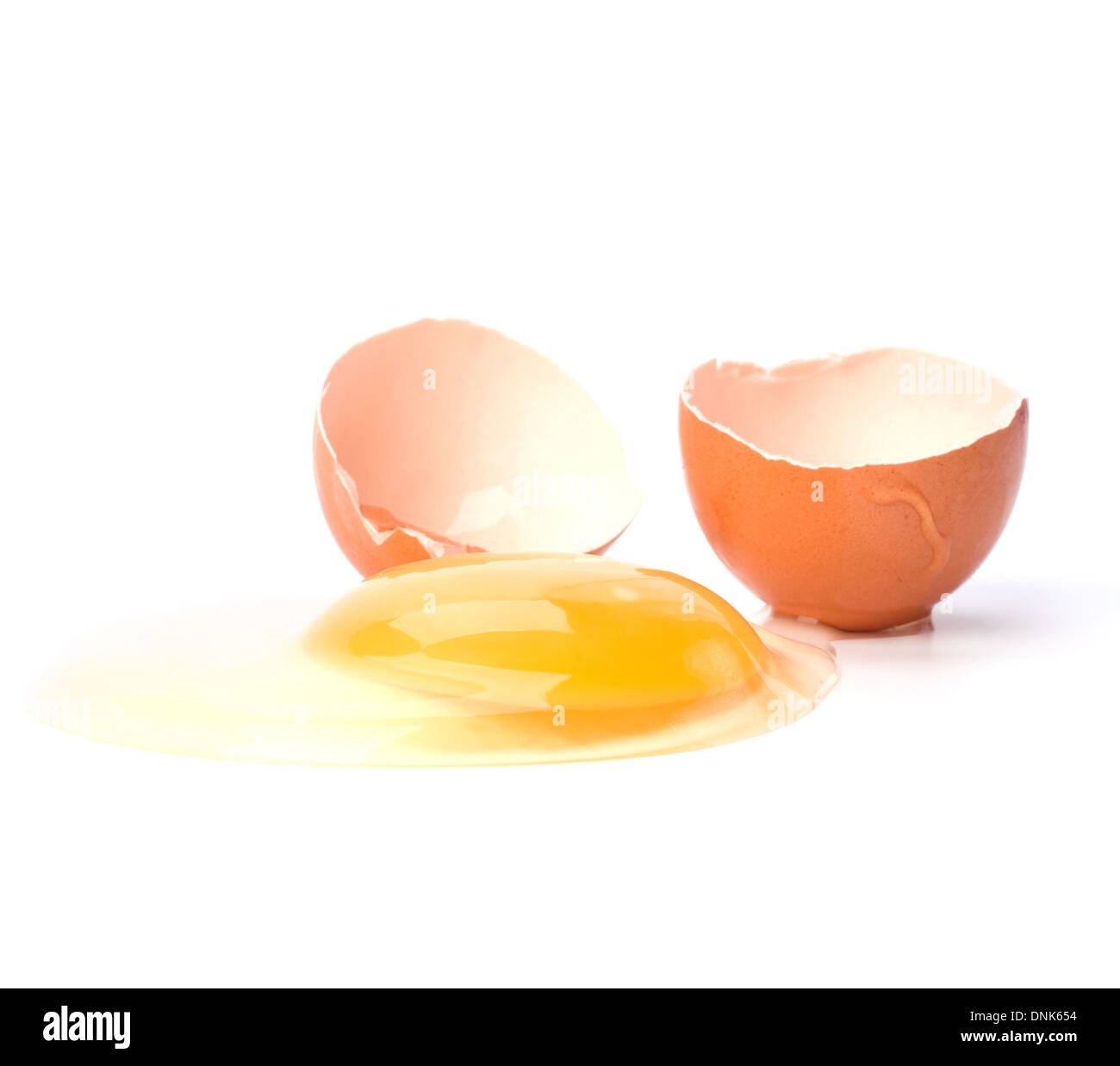 broken egg isolated on white background Stock Photo - Alamy