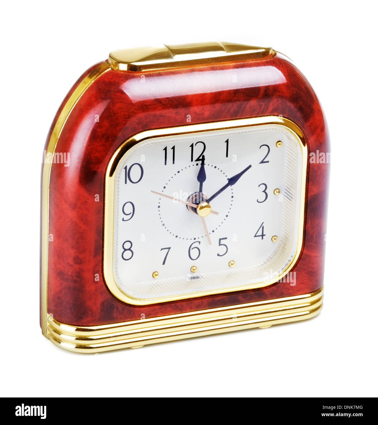 quartz alarm clock, isolated on white background Stock Photo Alamy