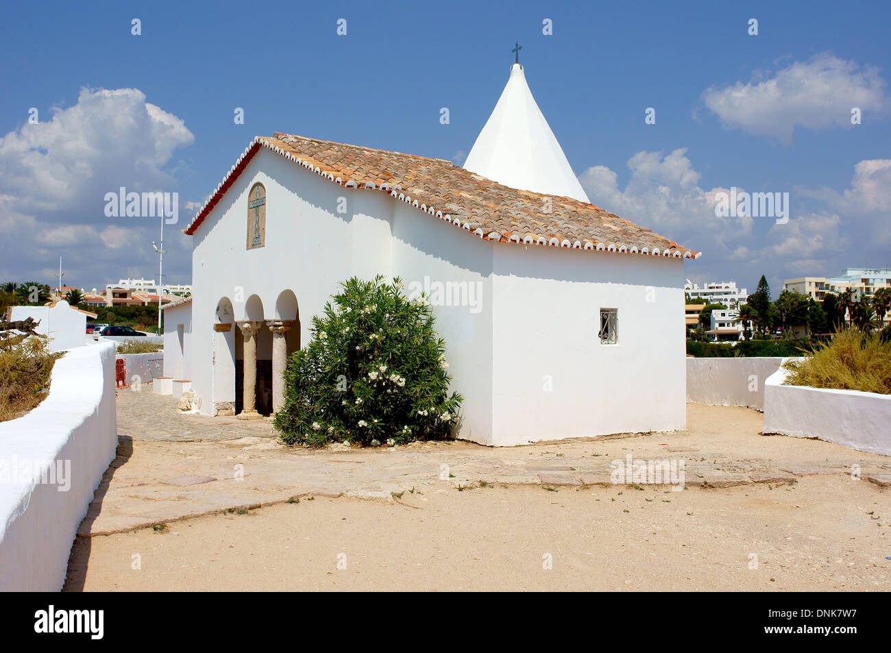 Chapel Nossa Senhora da Rocha Armacao de Pera Algarve Portugal Stock Photo