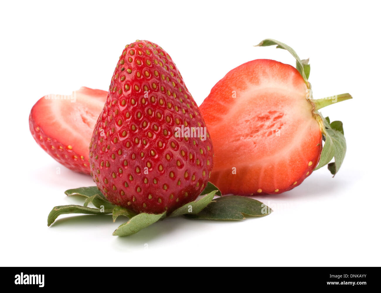 Strawberries isolated on white background Stock Photo - Alamy