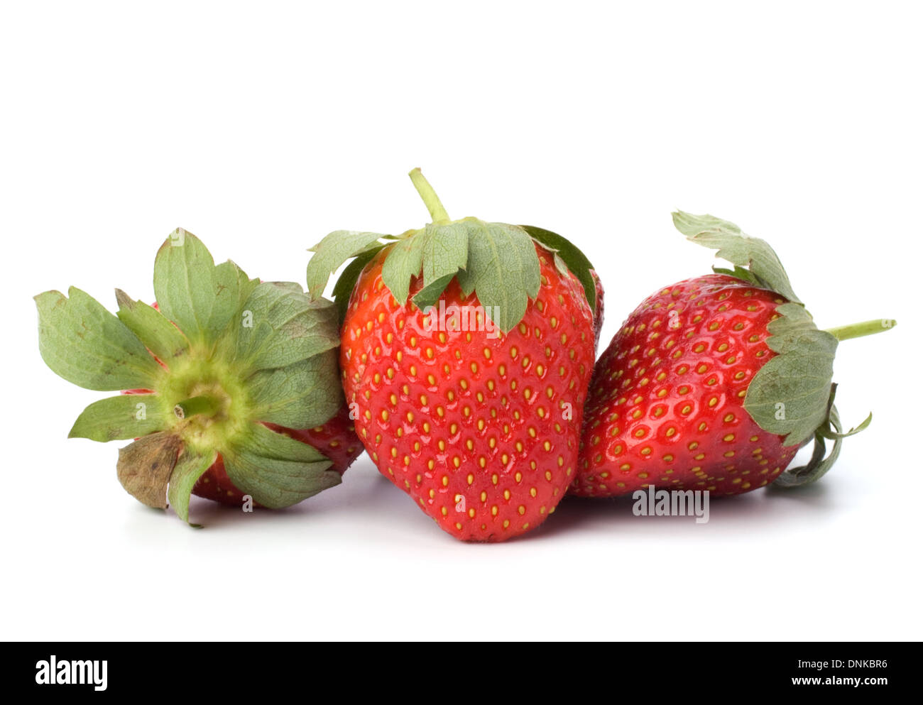 Strawberries isolated on white background Stock Photo - Alamy
