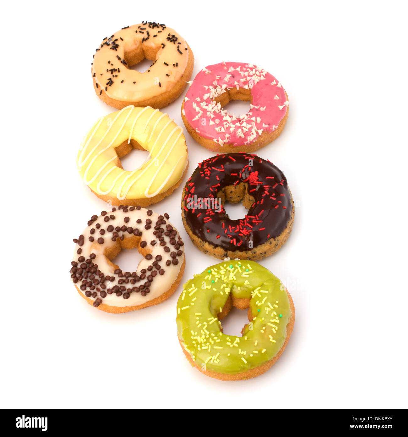 Delicious doughnut isolated on white background Stock Photo - Alamy