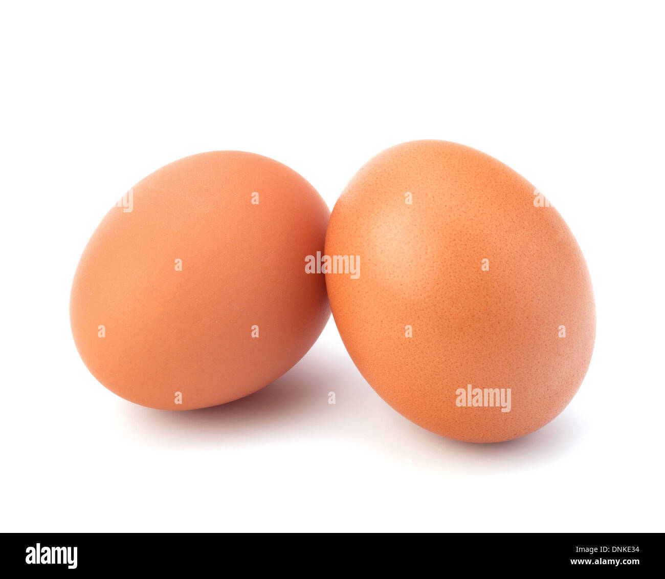 two eggs isolated on white background Stock Photo - Alamy