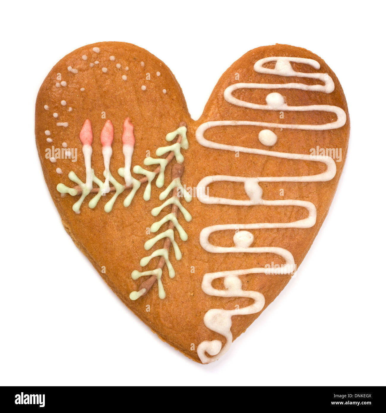 Christmas gingerbread isolated on white background Stock Photo - Alamy