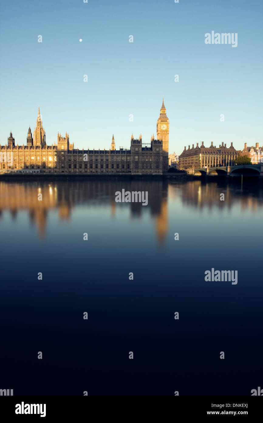 Big Ben and the House of Parliament on an early morning in London, England, United Kingdom. Stock Photo