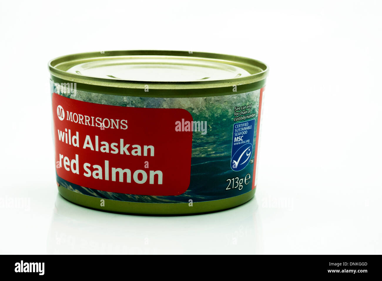 red salmon tin tinned fish food meat morrisons wild cut out white