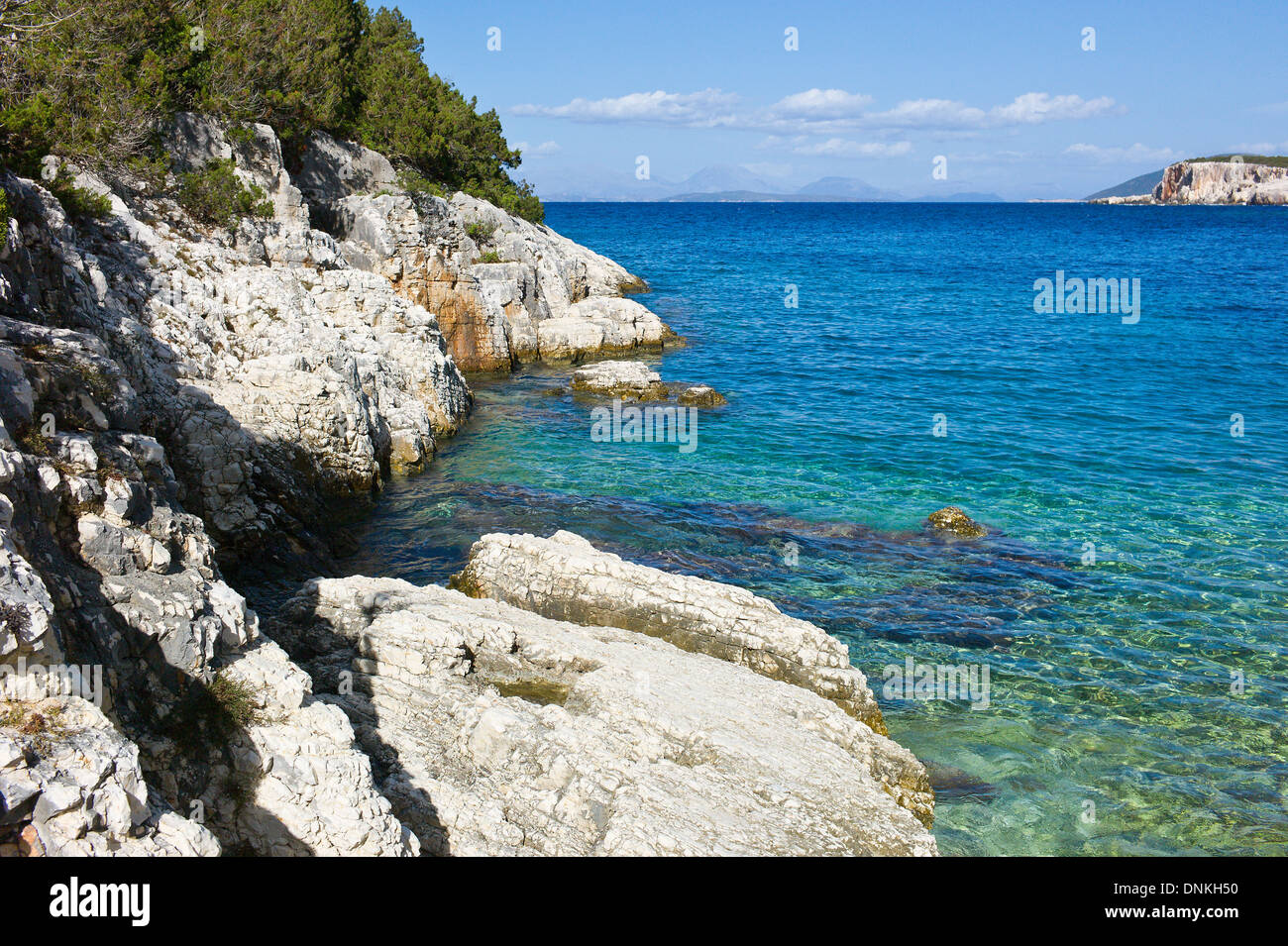White rocks beach kefalonia greece hi-res stock photography and images ...