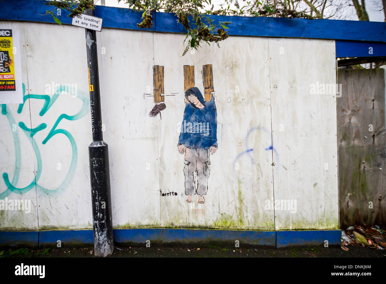 Street artwork by Loretto urban graffiti artist. South east London ...