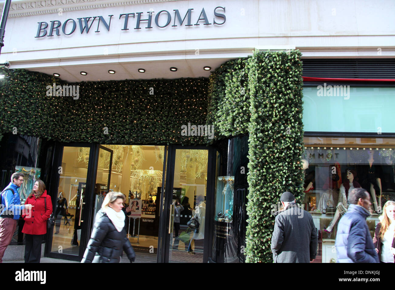 Brown Thomas on Grafton Street in Dublin Stock Photo Alamy