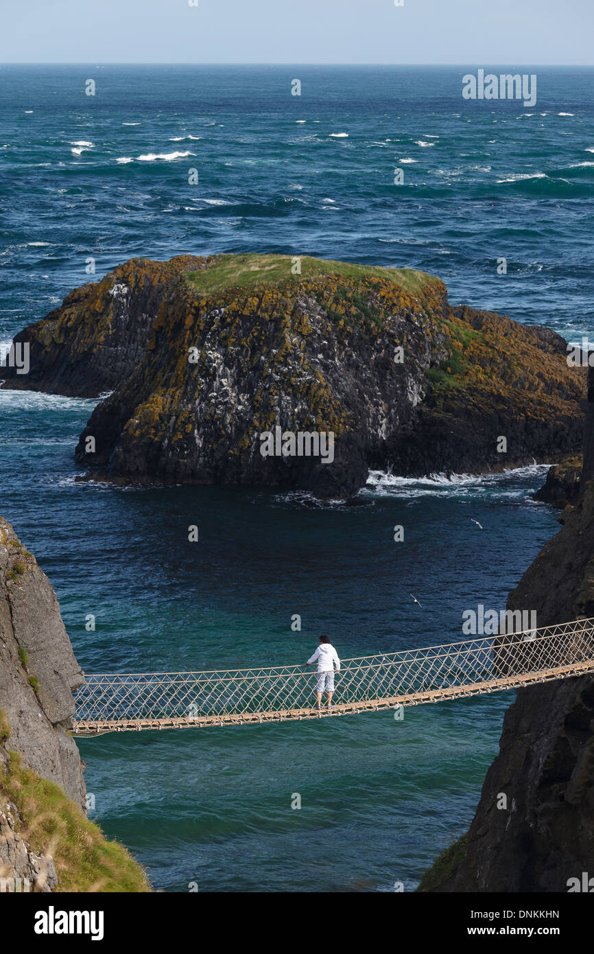 Carrickarede Rope Bridge, County Antrim, Nort Ireland, United Kingdom