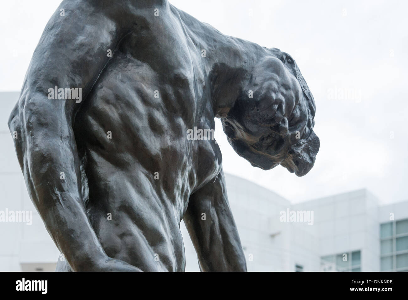 Figurative sculpture entitled 'The Shade' by Auguste Rodin at the High Museum of Art in Atlanta, Georgia. USA. Stock Photo