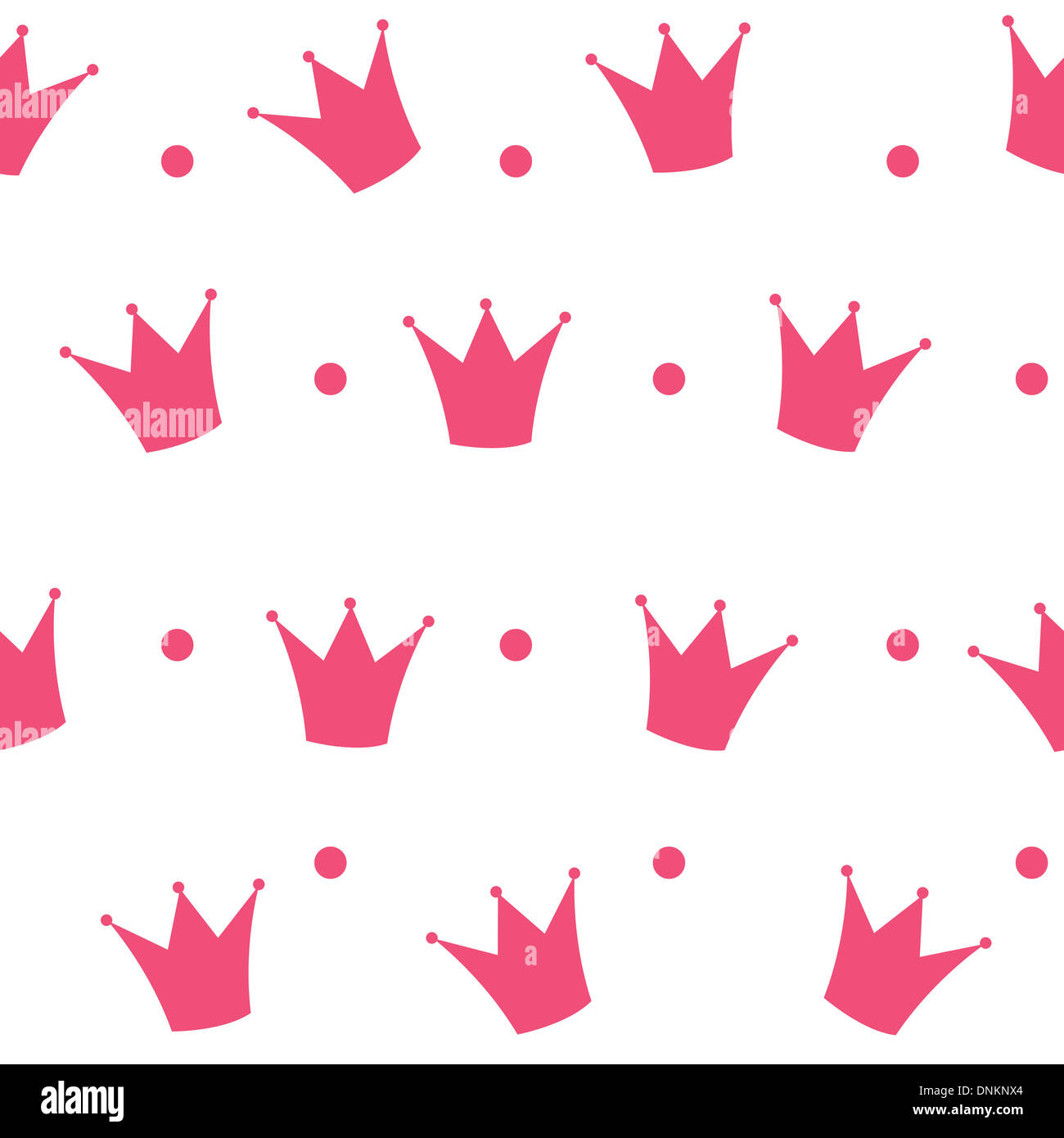 Princess Crown Seamless Pattern Background Vector Illustration Stock ...