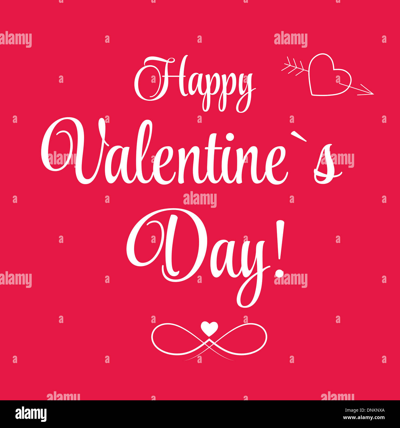 Vector St Valentine day's greeting card Stock Photo - Alamy