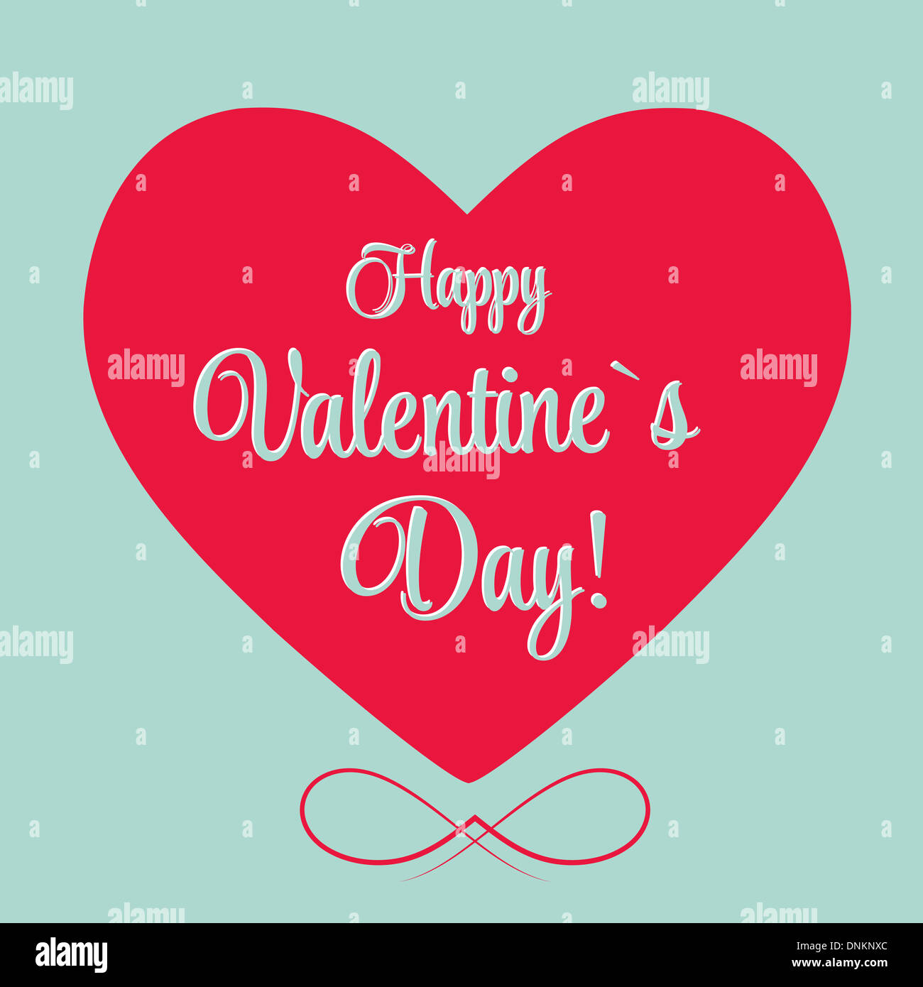 Vector St Valentine day's greeting card Stock Photo - Alamy