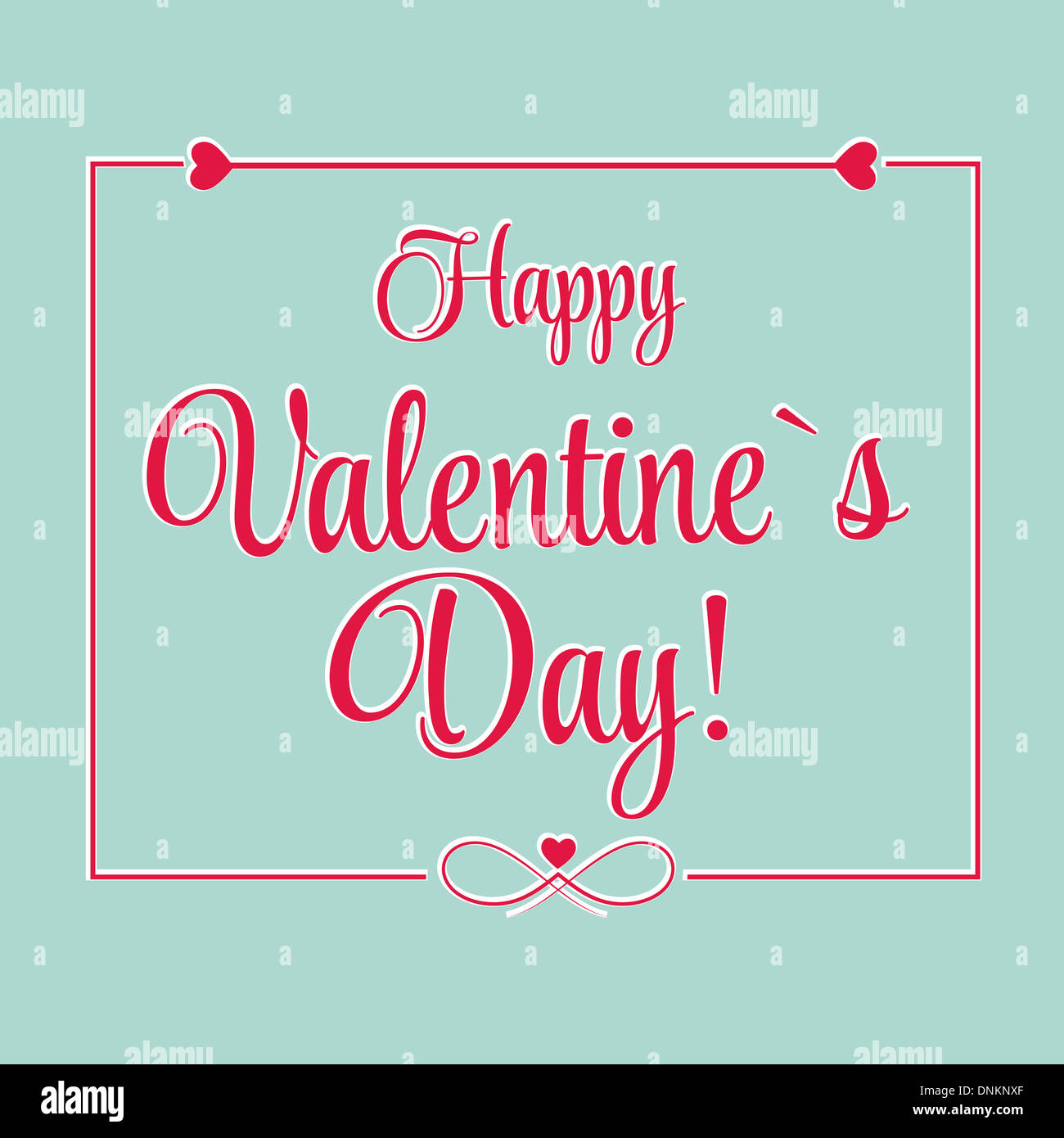 Vector St Valentine day's greeting card Stock Photo - Alamy