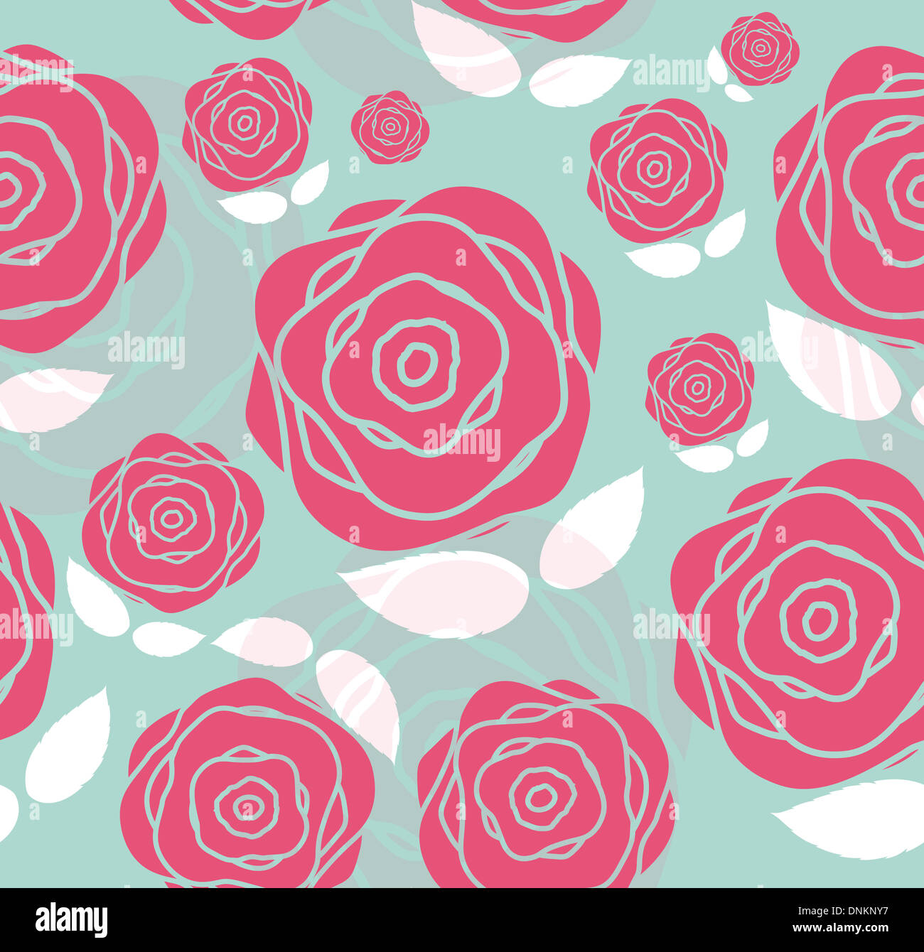 Floral Seamless Pattern Background for Wedding and Birthday. Vector ...