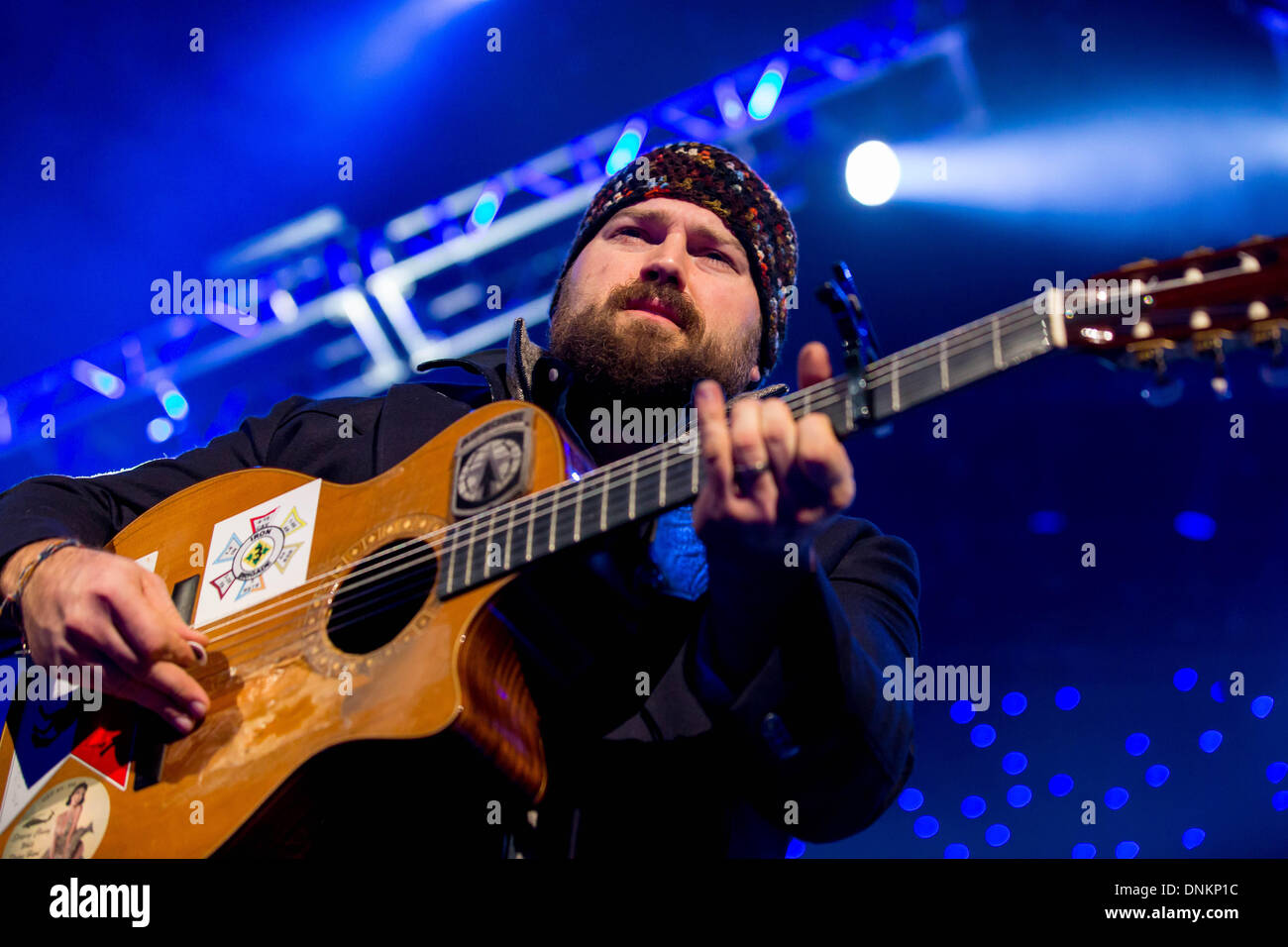 Detroit, Michigan, USA. 1st Jan, 2014. Lead Singer ZAC BROWN of the Zac