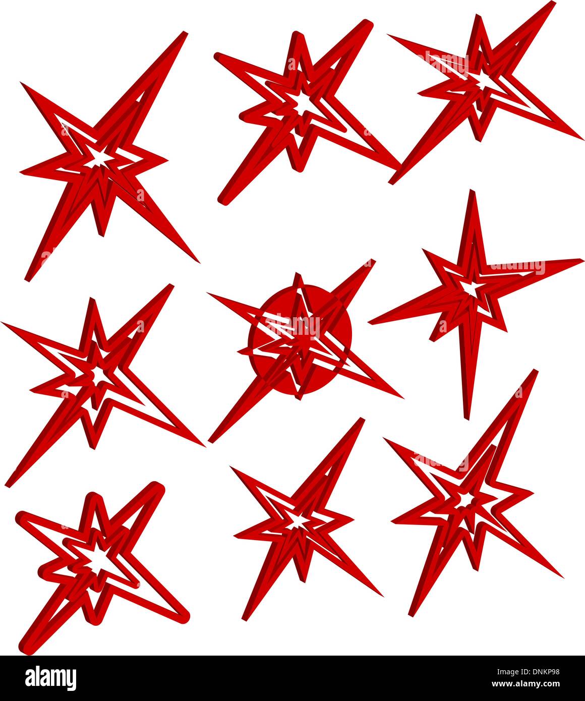 Lightning symbols. vector set Stock Vector Image &amp; Art - Alamy