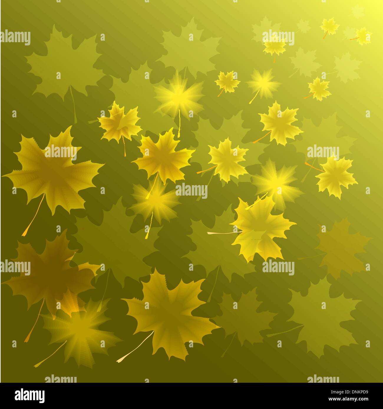 Abstract autumn background from flying leaves of a maple Stock Vector ...