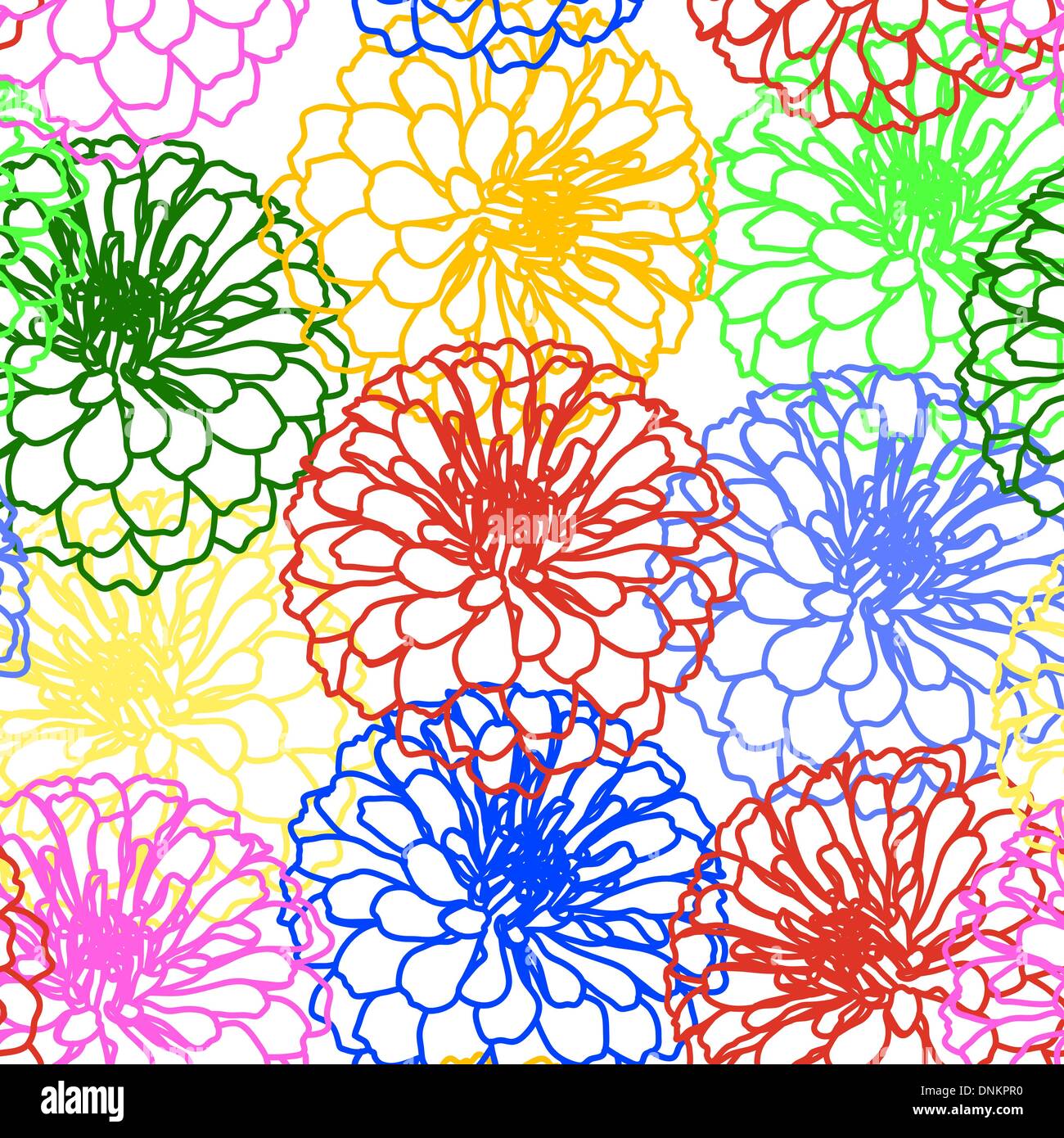 Seamless wallpaper with beautiful flowers Stock Vector Image & Art - Alamy