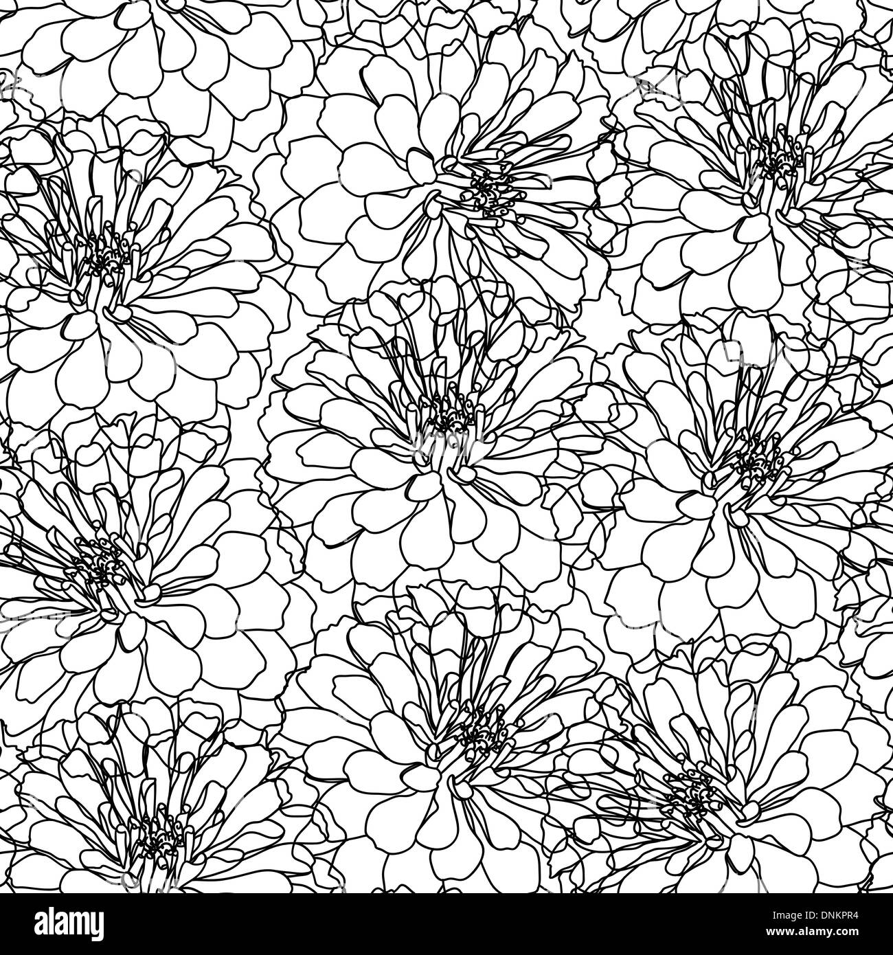 Seamless wallpaper with beautiful flowers Stock Vector Image & Art - Alamy