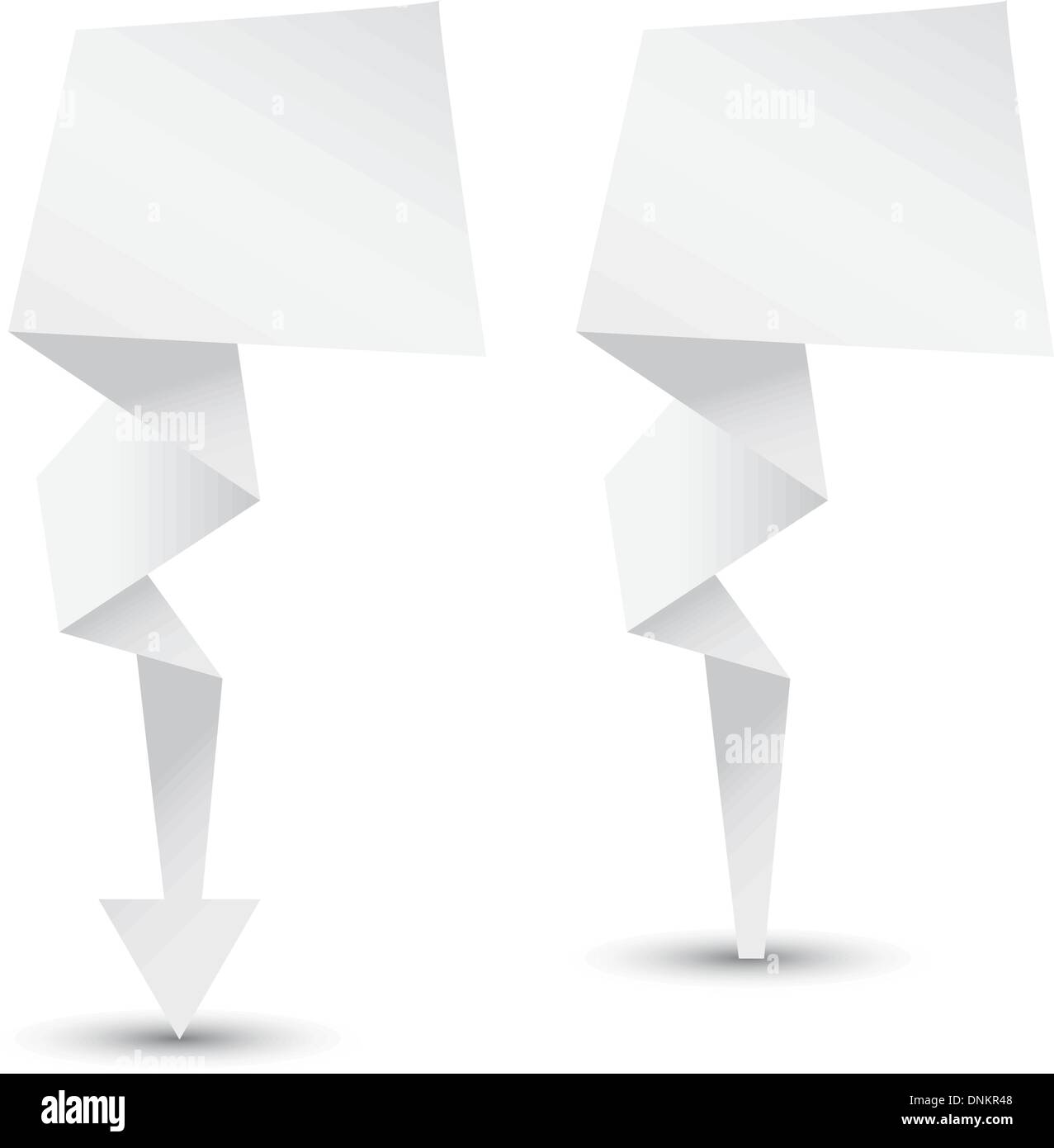 Abstract origami speech bubble vector Stock Vector Image & Art - Alamy