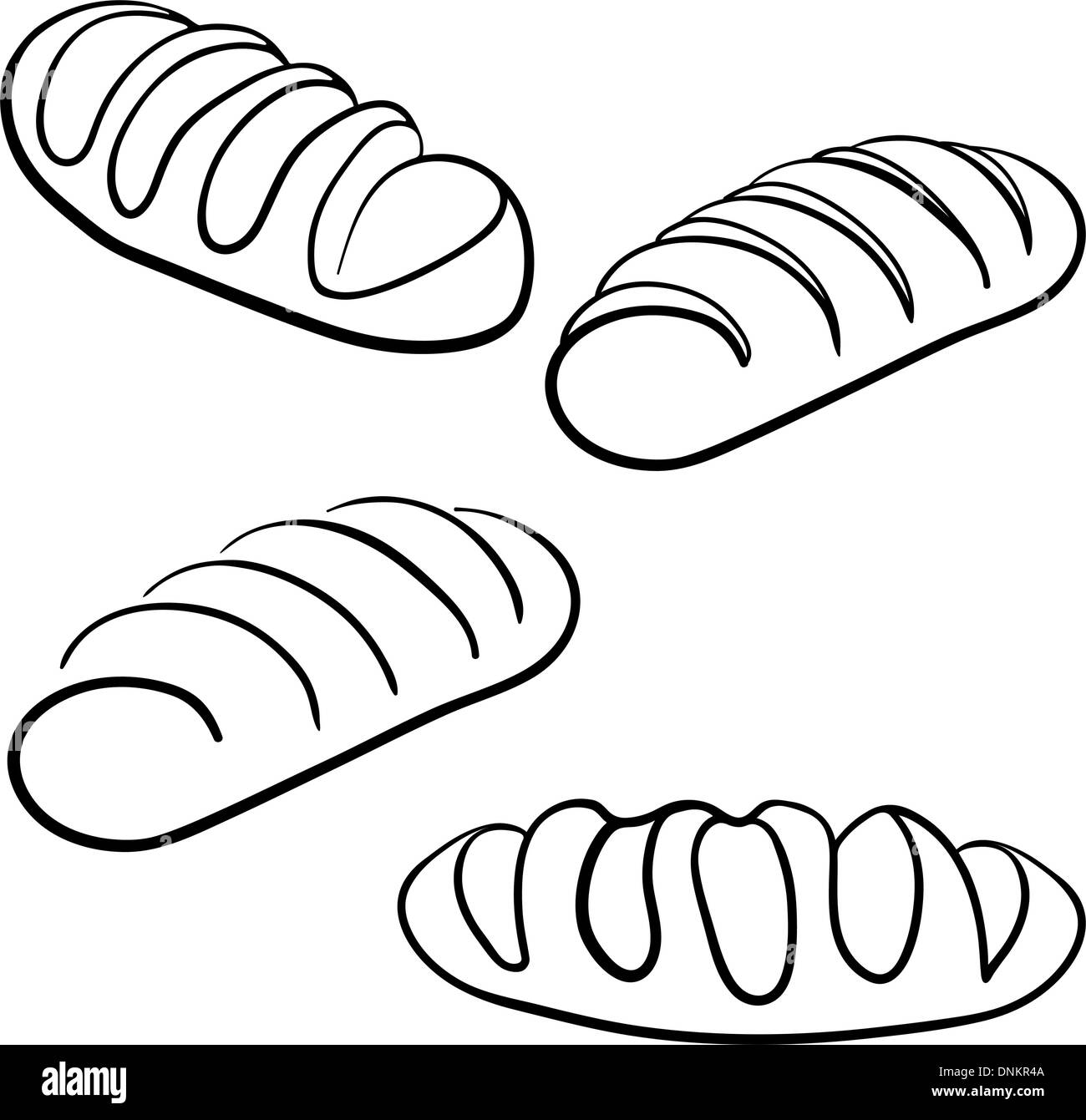 loaf of bread Stock Vector