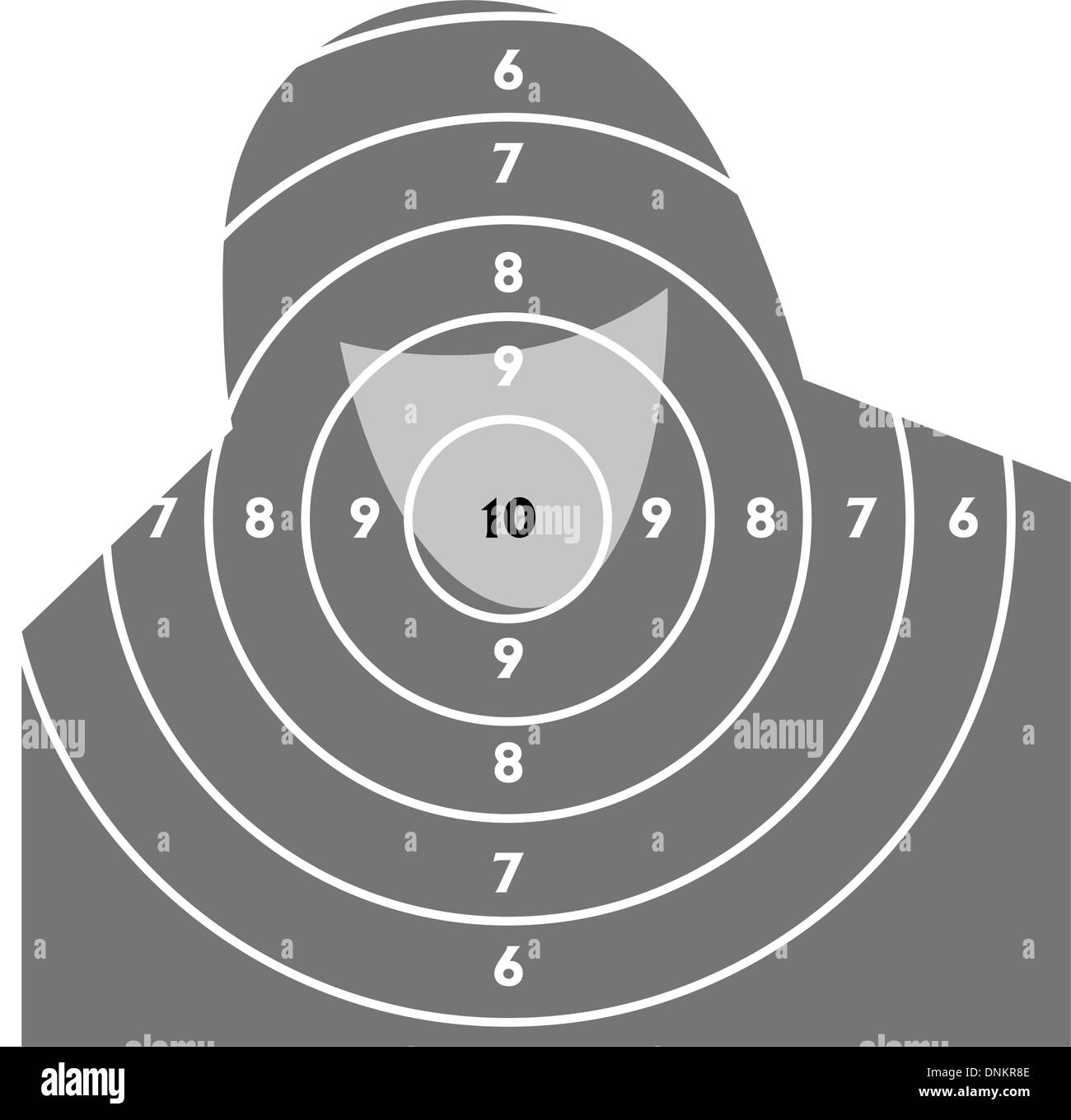 The target for shooting practice at a shooting range with a pistol Stock Vector Image & Art Alamy