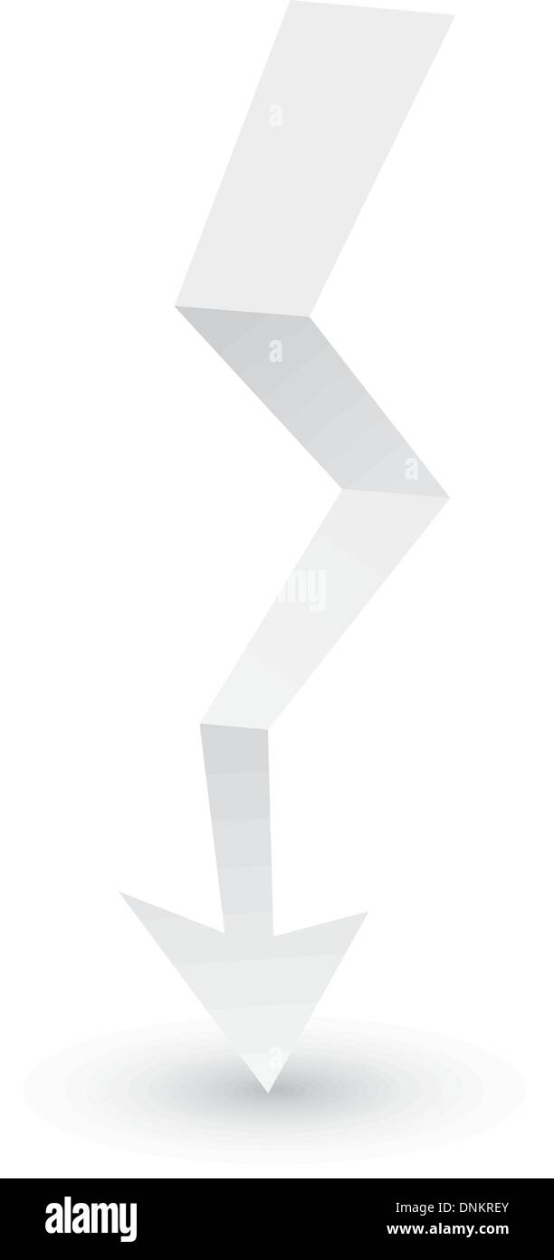 Origami arrow paper, vector illustration Stock Vector Image & Art - Alamy