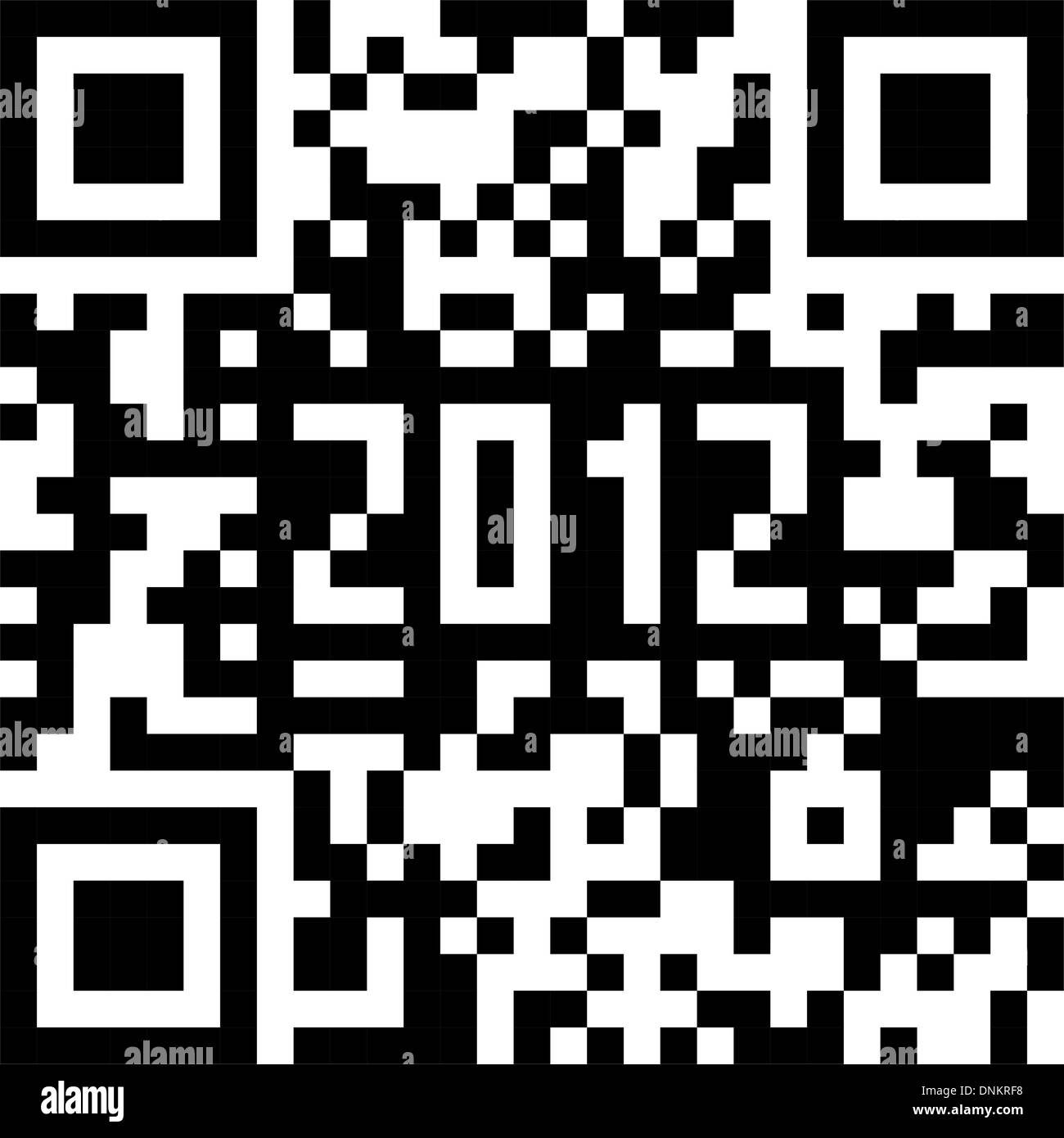 2012 New Year counter, QR code vector Stock Vector Image & Art - Alamy
